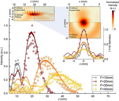 Flexible terahertz optics: light beam profile engineering via C-shaped metallic metasurface